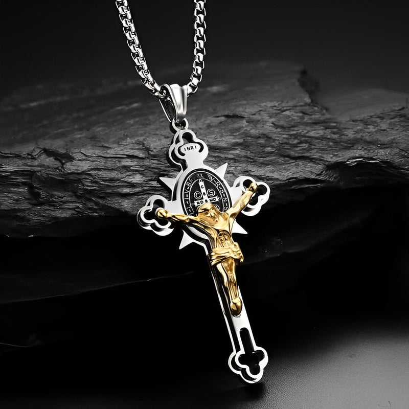 Colar Cruz de São Bento Suprema - Compre 1, leve 2 [Compre 1 Colar e Receba o 2º Totalmente Grátis]