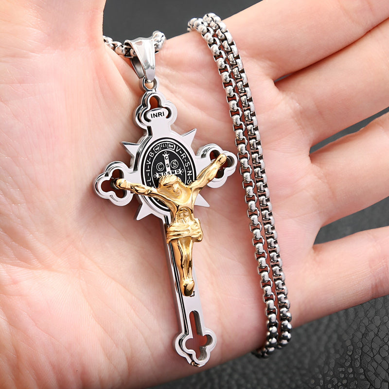 Colar Cruz de São Bento Suprema - Compre 1, leve 2 [Compre 1 Colar e Receba o 2º Totalmente Grátis]