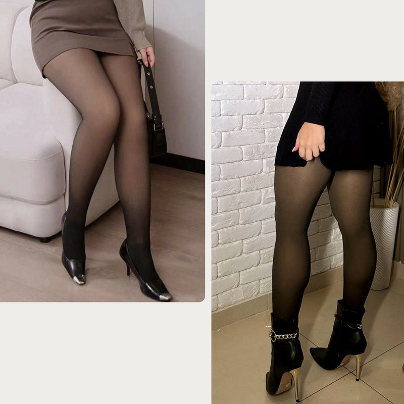 Meia-Calça de Lã Translúcida - Compre 1 & Leve 2