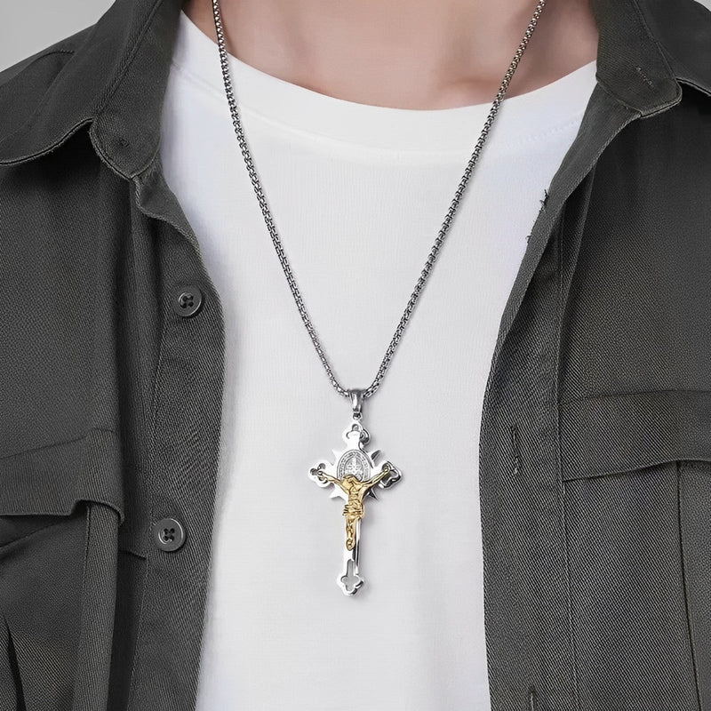 Colar Cruz de São Bento Suprema - Compre 1, leve 2 [Compre 1 Colar e Receba o 2º Totalmente Grátis]