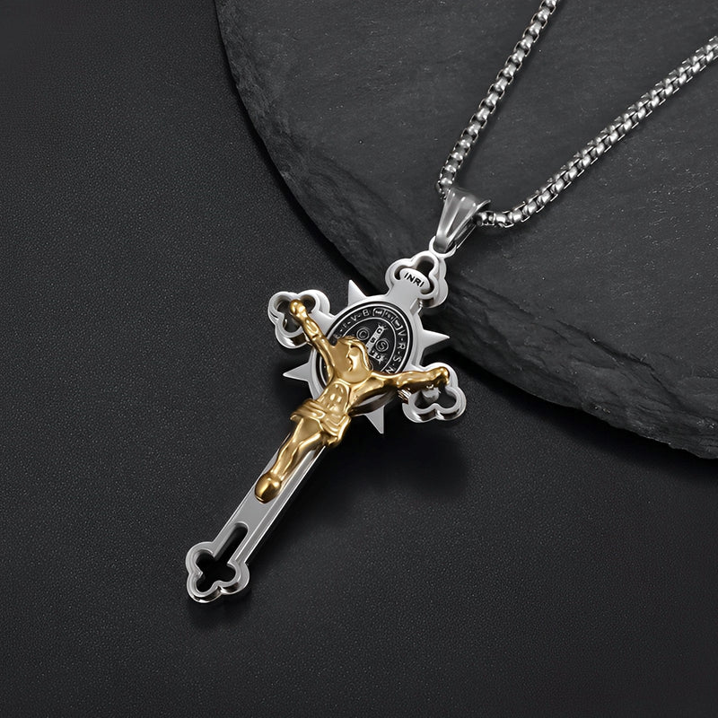 Colar Cruz de São Bento Suprema - Compre 1, leve 2 [Compre 1 Colar e Receba o 2º Totalmente Grátis]